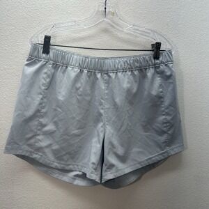 Columbia PFG Women Size M Gray UPF 50 Tamiami Pull-on Shorts Outdoors Fishing 4"